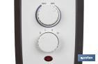 Radiador de aceite 2500 W | Color: blanco | Con 11 elementos y termostato regulable | Seguridad antiincendios y Control antivuelco - Cofan