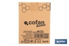Calefactor cerámico industrial | Potencia: 2000 W | Diseño portátil | Termostato ajustable | Protección térmica - Cofan
