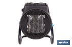Calefactor cerámico industrial | Potencia: 2000 W | Diseño portátil | Termostato ajustable | Protección térmica - Cofan
