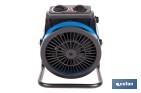 Calefactor cerámico industrial | Potencia: 2000 W | Diseño portátil | Termostato ajustable | Protección térmica - Cofan