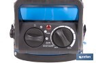 Calefactor cerámico industrial | Potencia: 2000 W | Diseño portátil | Termostato ajustable | Protección térmica - Cofan