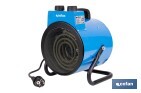 CALEFACTOR INDUSTRIAL | POTENCIA: 3000 W | FUNCIÓN VENTILADOR | TERMOSTATO AJUSTABLE | PROTECCIÓN IP24