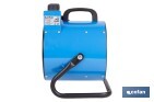 Calefactor industrial | Potencia: 3000 W | Función ventilador | Termostato ajustable | Protección IP24 - Cofan
