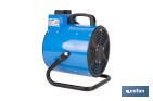 Calefactor industrial | Potencia: 3000 W | Función ventilador | Termostato ajustable | Protección IP24 - Cofan