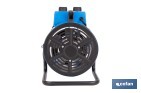 Calefactor industrial | Potencia: 3000 W | Función ventilador | Termostato ajustable | Protección IP24 - Cofan