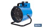 Calefactor industrial | Potencia: 3000 W | Función ventilador | Termostato ajustable | Protección IP24 - Cofan