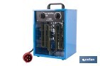 CALEFACTOR ELÉCTRICO CON ENCHUFE INDUSTRIAL | POTENCIA: 5000 W | FUNCIÓN VENTILADOR | ENCHUFE TIPO TRIFÁSICO (5 PINES) | PROTECCIÓN IP24
