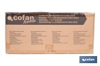 Calefactor de onda corta por infrarrojos | Potencia: 1500/3000 W | Protección IPX4 | Alta eficiencia para entornos de hasta 40 m2 - Cofan