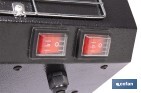 Calefactor de onda corta por infrarrojos | Potencia: 1500/3000 W | Protección IPX4 | Alta eficiencia para entornos de hasta 40 m2 - Cofan