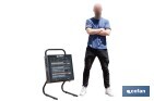 Calefactor de onda corta por infrarrojos | Potencia: 1500/3000 W | Protección IPX4 | Alta eficiencia para entornos de hasta 40 m2 - Cofan