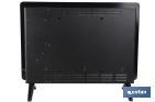 Convector radiante de panel de vidrio | Potencia: 1500 W | Mando a distancia | Control vía app | Compatible con asistente de voz | Temporizador 24 h - Cofan