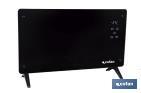 CONVECTOR RADIANTE DE PANEL DE VIDRIO | POTENCIA: 2000 W | MANDO A DISTANCIA | CONTROL VÍA APP | COMPATIBLE CON ASISTENTE DE VOZ | TEMPORIZADOR 24 H