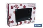 Convector radiante de panel de vidrio | Potencia: 2000 W | Mando a distancia | Control vía app | Compatible con asistente de voz | Temporizador 24 h - Cofan