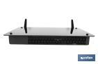 Convector radiante de panel de vidrio | Potencia: 2000 W | Mando a distancia | Control vía app | Compatible con asistente de voz | Temporizador 24 h - Cofan