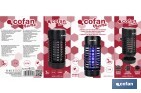 Lâmpada LED anti-insetos de tomada | Potência: 3 W | Descarga eléctrica: 1200 V | Área: 50 m² | Proteja-se contra os insetos - Cofan