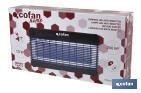 Lámpara LED antiinsectos con enchufe| Potencia: 13 W | Descarga Eléctrica: 4000 V | Área: 200 m² | Protégete contra los insectos - Cofan