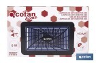 Lámpara LED antiinsectos para Interior | Potencia: 6 W | Cobertura 150 m² | Luz UV-A Dual 365+395 nm | Alimentación: USB | Montaje en Pared - Cofan