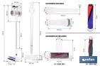 Aspiradora sin cable con base de carga | Potencia de succión: 180 AW | Potencia ciclónica: 32 kPa | 4 velocidades | Filtro HEPA lavable | Batería de litio 25,9 V | Color: blanco - Cofan