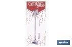 Aspiradora eléctrica sin cable con soporte a la pared | Potencia de succión: 180 AW | Potencia ciclónica: 32 kPa | 4 velocidades | Filtro HEPA lavable | Batería de litio 25,9 V | Color: blanco - Cofan