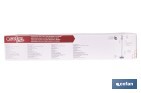 Aspiradora eléctrica sin cable con soporte a la pared | Potencia de succión: 180 AW | Potencia ciclónica: 32 kPa | 4 velocidades | Filtro HEPA lavable | Batería de litio 25,9 V | Color: blanco - Cofan