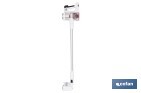 Aspiradora eléctrica sin cable con soporte a la pared | Potencia de succión: 180 AW | Potencia ciclónica: 32 kPa | 4 velocidades | Filtro HEPA lavable | Batería de litio 25,9 V | Color: blanco - Cofan