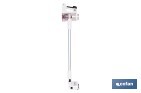 Aspiradora eléctrica sin cable con soporte a la pared | Potencia de succión: 180 AW | Potencia ciclónica: 32 kPa | 4 velocidades | Filtro HEPA lavable | Batería de litio 25,9 V | Color: blanco - Cofan