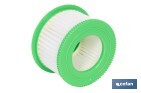 Filtro HEPA lavable y reutilizable para aspiradoras | Compatible con aspiradoras 45053301 y 45053302 | Alta eficiencia | Medidas: 7 x 4 cm - Cofan