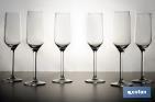 Set of 6 champagne flutes | Capacity: 22cl - Cofan