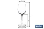 Pack de 6 copas jerezanas de cristal con tallo alto | Capacidad: 30 cl | Copas catavino para degustación - Cofan