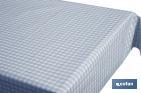 Mantel antimanchas | Diseño en cuadros vichy azules | Materiales: vinilo y poliéster | Impermeable | Fácil de limpiar | Disponible en diferentes medidas - Cofan
