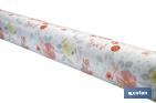 Hule con diseño moderno de flores | Materiales: PVC y polipropileno | Fácil de limpiar | Disponible en diferentes medidas - Cofan