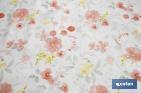 Hule con diseño moderno de flores | Materiales: PVC y polipropileno | Fácil de limpiar | Disponible en diferentes medidas - Cofan