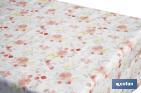 Hule con diseño moderno de flores | Materiales: PVC y polipropileno | Fácil de limpiar | Disponible en diferentes medidas - Cofan