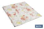 Hule con diseño moderno de flores | Materiales: PVC y polipropileno | Fácil de limpiar | Disponible en diferentes medidas - Cofan