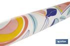 Rollo de hule con diseño de frutas tropical | Protección y estilo para la mesa - Cofan