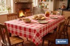 Rollo de hule con diseño campestre e italiano | Materiales: polipropileno y PVC | Gran resistencia a líquidos y manchas | Medidas 1,40 x 20 m - Cofan