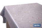 ROLLO DE HULE ESTAMPADO BOTÁNICO CON RAMAS DORADAS | MATERIALES: POLIPROPILENO Y PVC | GRAN RESISTENCIA A LÍQUIDOS Y MANCHAS | FÁCIL LIMPIEZA | MEDIDAS 1,40 X 20 M