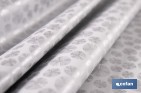 Rollo de hule estampado gris polar | Materiales: polipropileno y PVC | Gran resistencia a líquidos y manchas | Fácil limpieza | Medidas 1,40 x 20 m - Cofan
