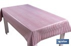 Rollo de hule estampado provenzal rojo | Materiales: polipropileno y PVC | Gran resistencia a líquidos y manchas | Fácil limpieza | Medidas 1,40 x 20 m - Cofan