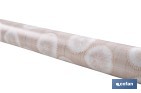 Rollo de hule estampado esfera silvestre | Materiales: polipropileno y PVC | Gran resistencia a líquidos y manchas | Fácil limpieza | Medidas 1,40 x 20 m - Cofan