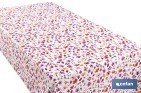 ROLLO DE HULE ESTAMPADO CAMPO FLORIDO | MATERIALES: PVC Y TELA NO TEJIDA DE POLIPROPILENO | FÁCIL LIMPIEZA | MEDIDAS 1,40 X 25 M