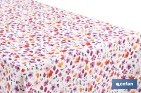 Rollo de hule estampado campo florido | Materiales: PVC y tela no tejida de polipropileno | Fácil limpieza | Medidas 1,40 x 25 m - Cofan