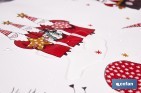 Rollo de hule para mesa con estampado navideño | Diseño de renos - Cofan