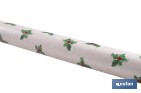 Rollo de hule para mesa con estampado navideño | Diseño de acebo - Cofan