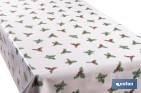 Rollo de hule para mesa con estampado navideño | Diseño de acebo - Cofan