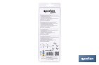 Pack de 3 cuchillos puntilla de acero inoxidable | Mango antideslizante | Apto para lavavajillas - Cofan