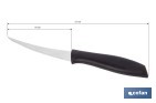 Pack de 3 cuchillos para fruta y verdura con mango ergonómico | Hoja de acero inoxidable | Longitud de la hoja: 10 cm - Cofan
