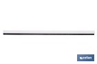 Burlete adhesivo de aluminio con cepillo | Longitud de 92 cm | Disponible en diferentes acabados - Cofan