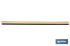 Burlete adhesivo de aluminio con cepillo | Longitud de 92 cm | Disponible en diferentes acabados - Cofan