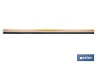 Burlete adhesivo de aluminio con cepillo | Longitud de 92 cm | Disponible en diferentes acabados - Cofan